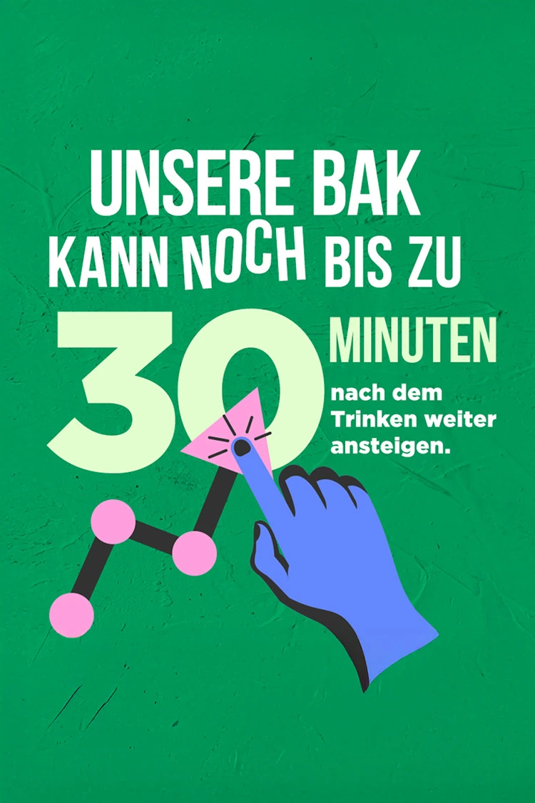 Infographic Hand Pointing Chart Number Thirty German Text Green Background
Drinksmart