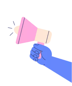 Image of hand holding speaker