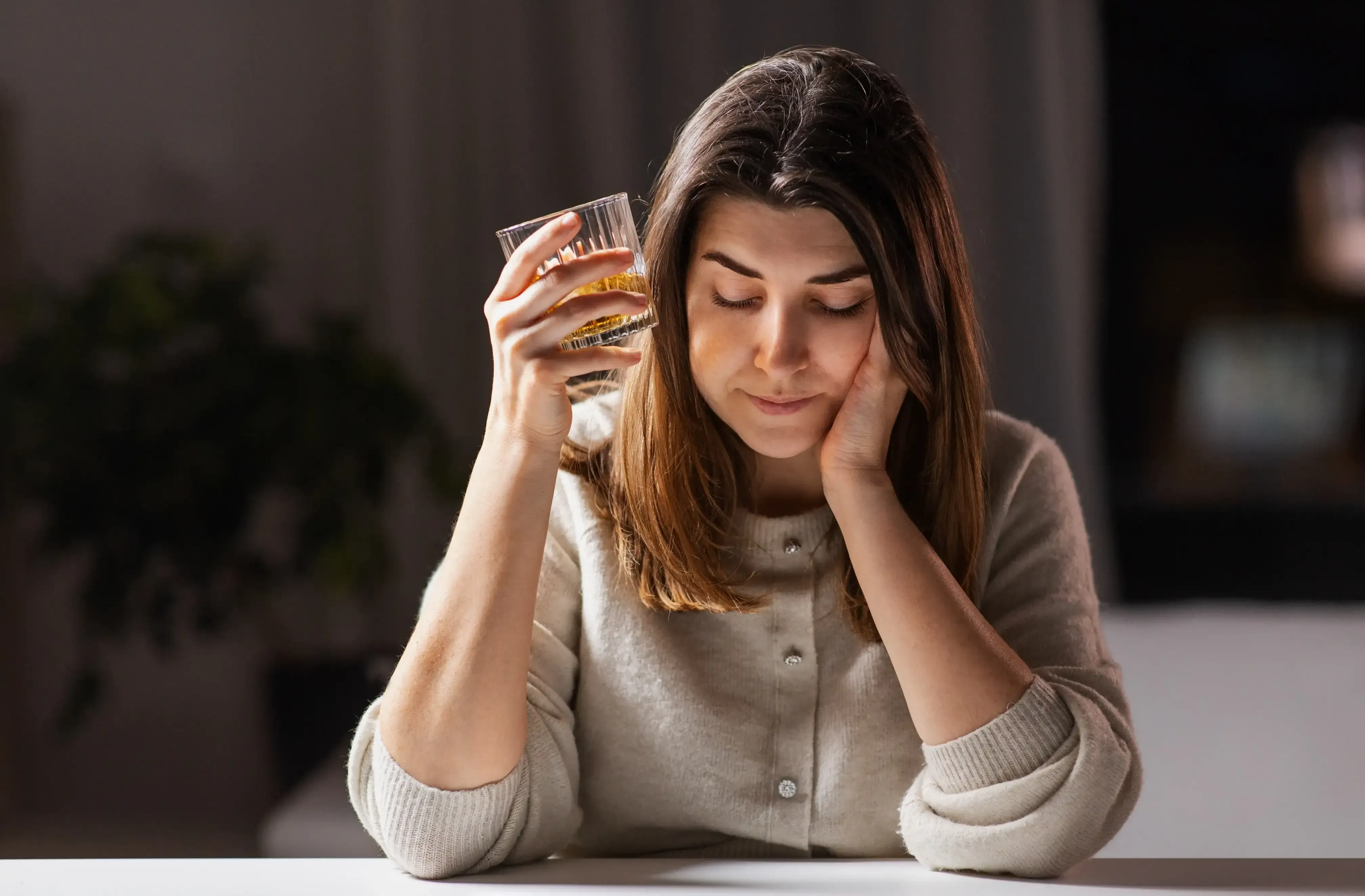 woman-thinking-whiskey